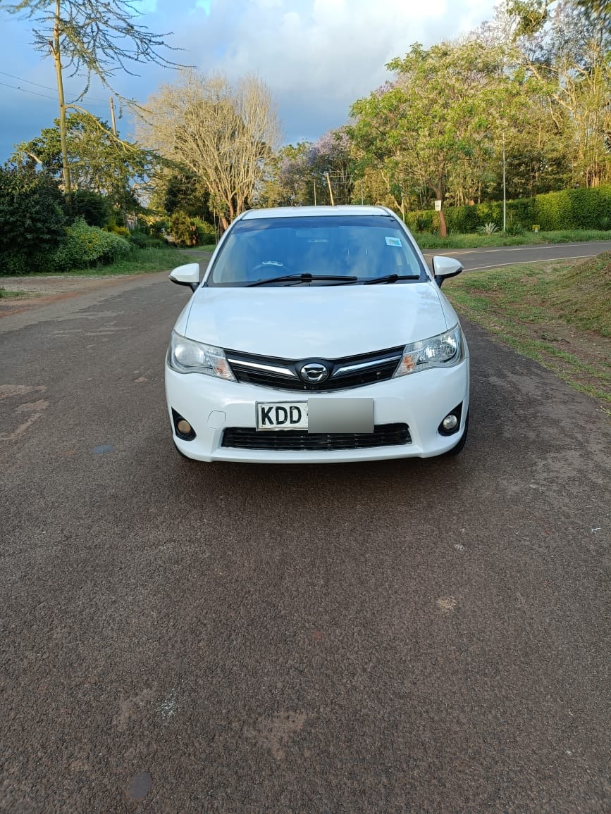 White Axio front view on an open road